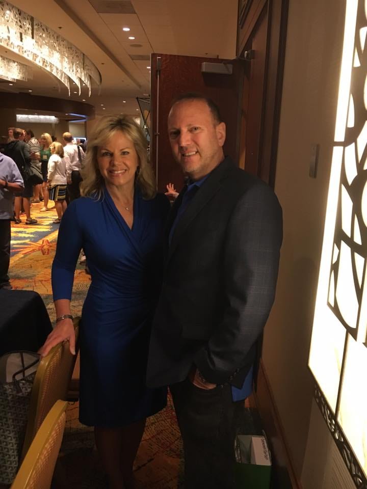 Bruce Coane with former Fox news anchor, Gretchen Carlson