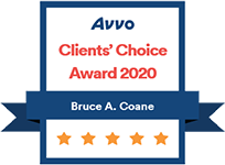 Avvo | Clients' Choice Award 2020 | Bruce A. Coane | 5 Star